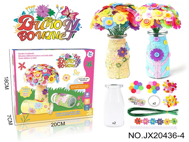 DIY Button Bouquet - Kelsang Flowers/Carnations (2 pieces, 80 pieces)
